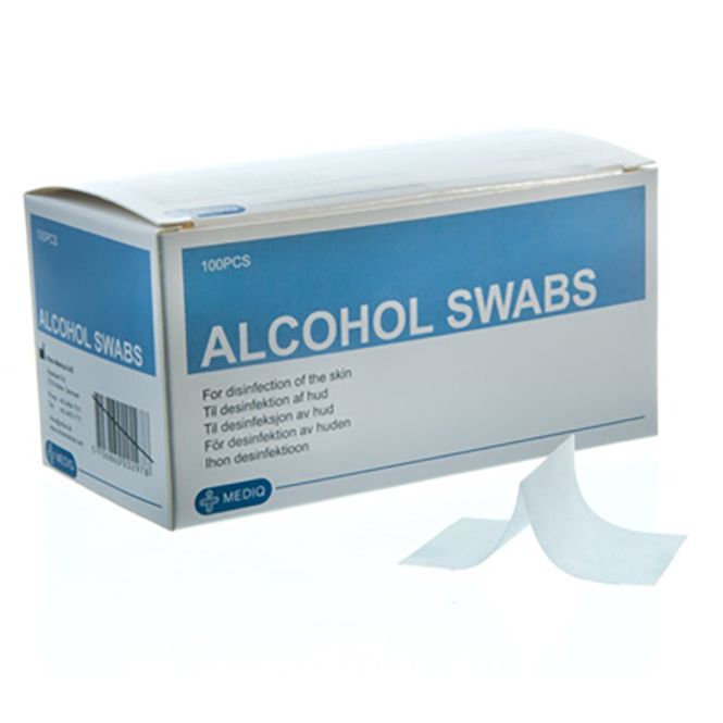Hovedbilde MQ-PREPS PAD / INJEKSJONSTØRK Alkohol Swabs ...